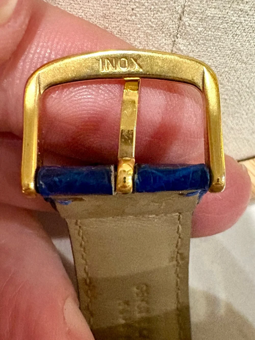 Victorinox Swiss Army 241789 Blue Diver Watch Sapphire Crocodile Strap